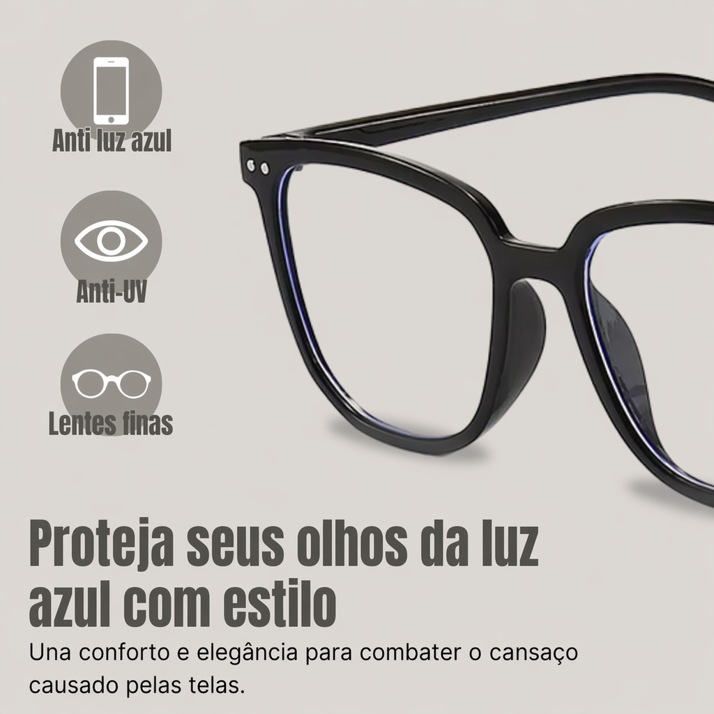 Óculos Anti Iluminação Azul