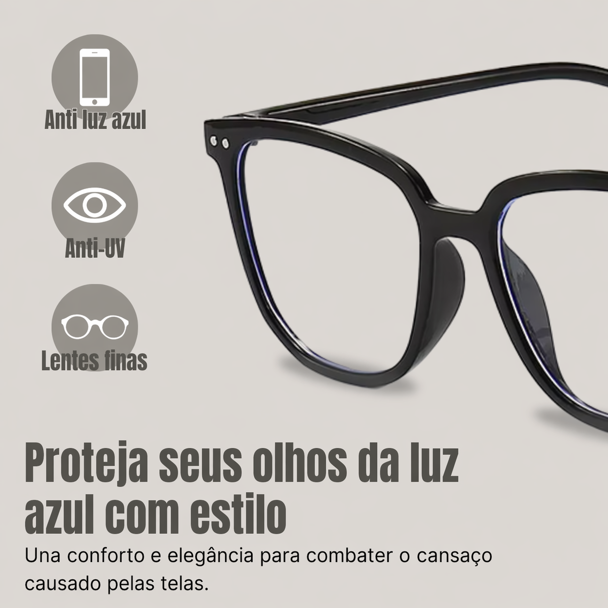 Óculos anti -iluminação azul