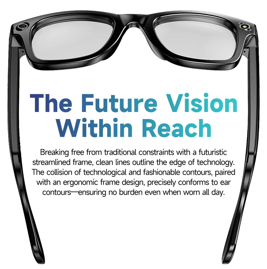 All-in-One Smart Glasses: Camera, Music, AI & Translation