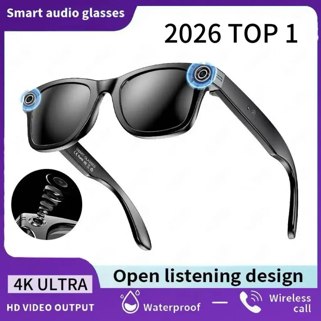 All-in-One Smart Glasses: Camera, Music, AI & Translation