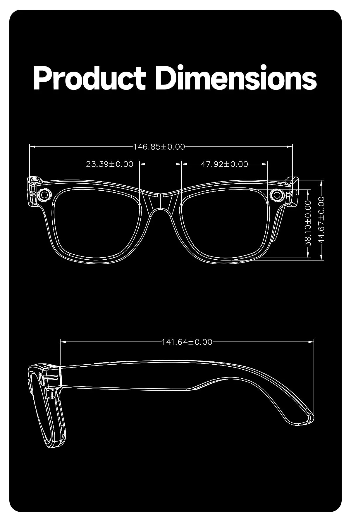 All-in-One Smart Glasses: Camera, Music, AI & Translation