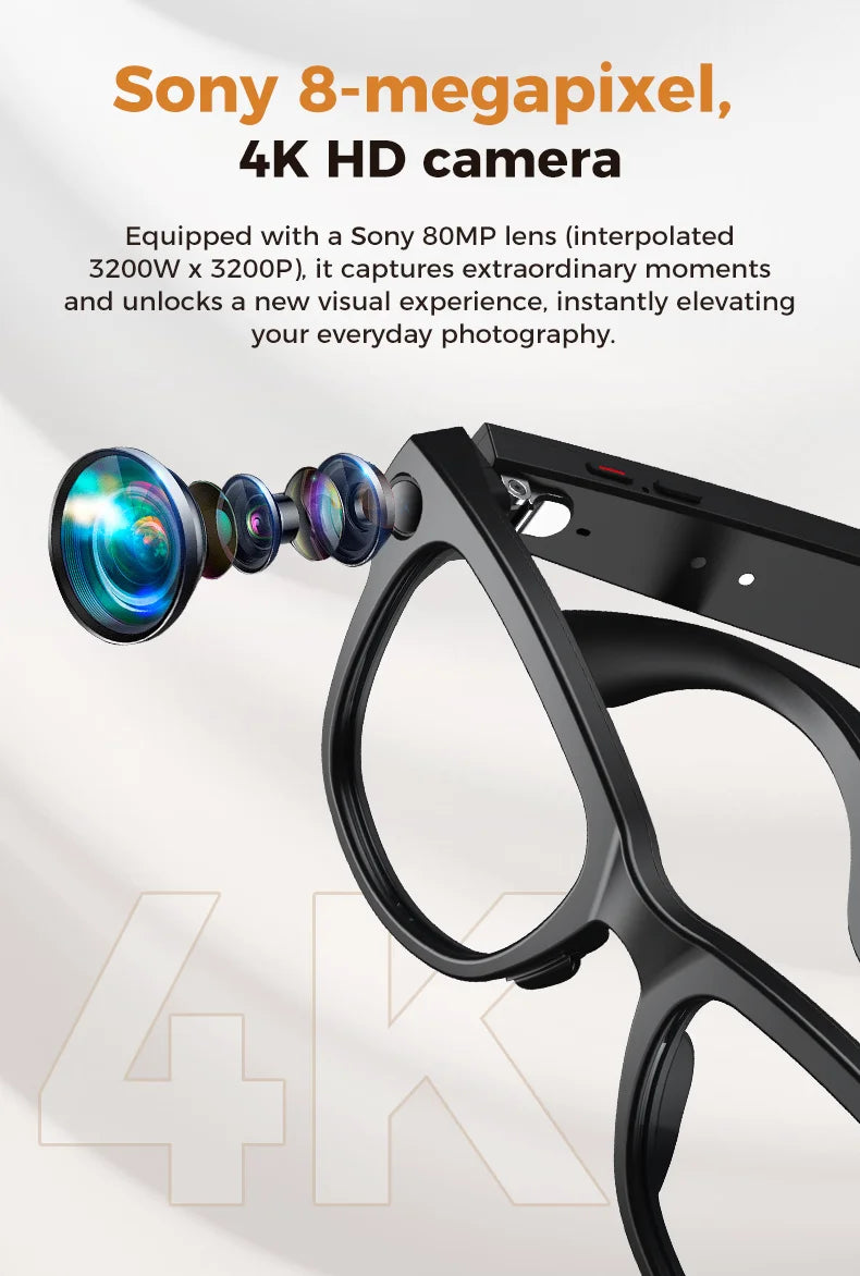 GUHUAVMI M02 AI Smart Glasses – Dual Lens, Bluetooth, AR & Voice Assistant